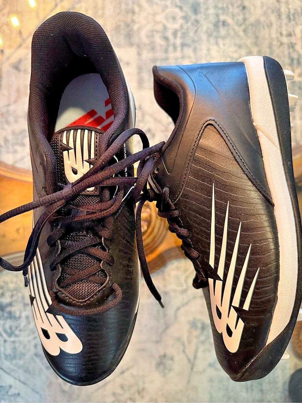 New Balance 4040v5 Baseball Cleats Black & White RevLite Midsole US 7